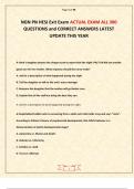 NGN RN HESI Exit Exam ACTUAL EXAM ALL 300 QUESTIONS and CORRECT ANSWERS LATEST UPDATE THIS YEAR
