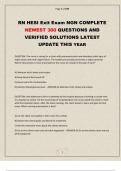 RN HESI Exit Exam NGN COMPLETE  NEWEST 300 QUESTIONS AND  VERIFIED SOLUTIONS LATEST  UPDATE THIS YEAR 