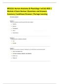 BIOL251 Human Anatomy & Physiology I w&sol;Lab 2025 &vert; Module 4 Exam Review &vert;Questions and Answers Summary &vert;LockDown Browser &vert;Portage Learning