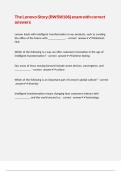 The Lenovo Story &lpar;RWSW106&rpar; exam with correct answers 