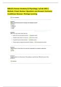 BIOL251 Human Anatomy & Physiology I w&sol;Lab 2025 &vert; Module 2 Exam Review &vert;Questions and Answers Summary &vert;LockDown Browser &vert;Portage Learning