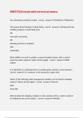 RWST016 exam with correct answers