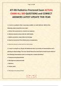 ATI RN Pediatrics Proctored Exam 