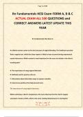 Rn Fundamentals HESI Exam FORM A&comma; B & C ACTUAL EXAM ALL 500 QUESTIONS and CORRECT ANSWERS LATEST UPDATE THIS YEAR
