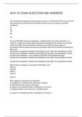 AVIA 101 EXAM QUESTIONS AND ANSWERS