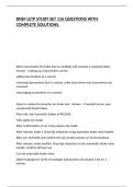 BNSF LETP STUDY SET 116 QUESTIONS WITH COMPLETE SOLUTIONS&period;