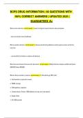 BCPS DRUG INFORMATION &vert; 60 QUESTIONS WITH GUARANTEED A&plus;