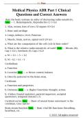 Medical Physics ABR Part 1 Clinical  Questions and Correct Answers 