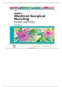 TEST BANK For Dewit's Medical Surgical Nursing Concepts and Practice 4th Edition (Stromberg, 2023) Complete All Chapters 1-48! ALREADY RATED A+ 100% CORRECT ANSWERS