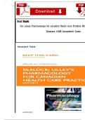Test Bank For Lilleys Pharmacology for Canadian Health Care Practice 5th Edition Sealock &vert;&vert;All Chapters 1-58&vert;&vert; Complete A&plus;Guide