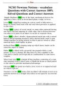 NCSO Newtons Notions - vocabulary  Questions with Correct Answers 100&percnt;  Solved Questions and Correct Answers