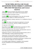 NCSO NHSA BCCSA LSE EXAM  QUESTIONS WITH CORRECT ANSWERS  100&percnt; SOLVED Questions and Correct  Answers 
