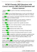 NCSO Charades 2025 Questions with  Correct Answers 100&percnt; Solved Questions and  Correct Answers