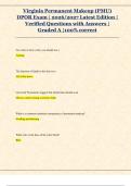 Virginia Permanent Makeup &lpar;PMU&rpar;  DPOR Exam &vert; 2026&sol;2027 Latest Edition &vert;  Verified Questions with Answers &vert;  Graded A &vert;100&percnt; correct