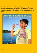 Test Bank for Anatomy & Physiology&colon; An Integrative Approach 4th Edition by Michael P&period; McKinley&comma; Valerie Dean O'Loughlin&comma; 9781260265217&comma; All Chapters LATEST 2026
