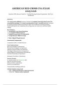 American Red Cross CNA Exam 2025&sol;2026 &vert; Questions With Answers Graded A&plus; &vert; Certified Nursing Assistant Examination