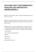 APCO PUBLIC SAFETY TELECOMMUNICATOR 1 EXAM SCRIPT 2026 QUESTIONS WITH ANSWERS GRADED A&plus;