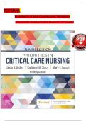 Test Bank &ndash; Priorities in Critical Care Nursing &lpar;9th Edition&rpar; by Linda D&period; Urden & Kathleen M&period; Stacy