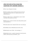 APSU CSCI 2010 ACTUAL EXAM 2026 QUESTIONS WITH ANSWERS GRADED A&plus;