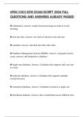 APSU CSCI 2010 EXAM SCRIPT 2026 FULL QUESTIONS AND ANSWERS ALREADY PASSED