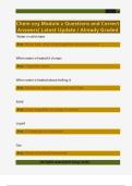 Chem 103 Module 2 Questions and Correct  Answers&sol; Latest Update &sol; Already Graded 
