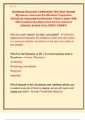 Dynatrace Associate Certification Test Bank Newest  &sol;Dynatrace Associate Certification Preparation  &sol;Dynatrace Associate Certification Practice Exam With  400 Complete Questions And Correct Answers  &vert;Already Graded A&plus;&vert;&vert; LATEST EXAM&excl;&excl;&excl; 