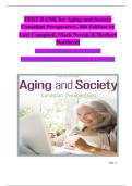 TEST BANK Aging and Society A Canadian Perspectives 9th Edition by Mark Novak&comma; Herbert C&period; Northcott&comma; Karen Kobayashi All Chapters 1 - 20 &vert;&vert; All Chapters&vert;&vert;Complete Guide A&plus;&vert;&vert;Latest Update
