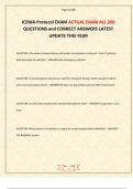ICEMA Protocol EXAM ACTUAL EXAM ALL 200 QUESTIONS and CORRECT ANSWERS LATEST UPDATE THIS YEAR