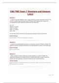 C&S TMC Exam 1 Questions and Answers Latest&period;
