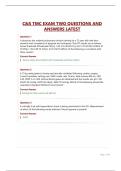 C&S TMC EXAM TWO QUESTIONS AND ANSWERS LATEST&period;