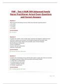 FNP - Test 4 NUR 509 Advanced Family Nurse Practitioner Actual Exam Questions and Correct Answers