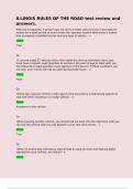 ILLINOIS RULES OF THE ROAD test review and answers&period; With few exceptions&comma; a person may not drive a motor vehicle &lpar;even if borrowed or rented for a short period of time&rpar; unless the operator holds a valid driver's license that is properly classified f