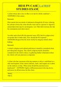 HESI PN CASE STUDIES EXAM QUESTIONS AND ANSWERS 2026
