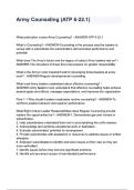 Army Counseling &lpar;ATP 6-22&period;1&rpar; questions and answers