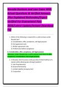 Nevada Business and Law Exam With Actual Questions & Verified Answers &comma;Plus Explained Rationales&sol;Expert Verified For Guaranteed Pass 2026&sol;Latest Update&sol;Instant Download Pdf