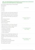 FNP - Test 4 NUR 509 Advanced Family Nurse Practitioner Exam &vert;&vert; Actual Exam Questions And Verified Solutions &vert;&vert; Latest Update