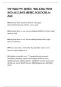 TNP TNCC 9TH EDITION FINAL EXAM PAPER WITH ACCURATE VERIFIED SOLUTIONS A&plus; 2026