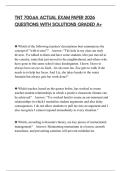 TNT 700&period;6A ACTUAL EXAM PAPER 2026 QUESTIONS WITH SOLUTIONS GRADED A&plus;