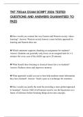 TNT 700&period;6A EXAM SCRIPT 2026 TESTED QUESTIONS AND ANSWERS GUARANTEED TO PASS