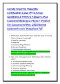 Florida Firearms Instructor Certification Exam With Actual Questions & Verified Answers &comma;Plus Explained Rationales&sol;Expert Verified For Guaranteed Pass 2026&sol;Latest Update&sol;Instant Download Pdf