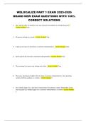 WELOCALIZE PART 1 EXAM 2025-2026 BRAND NEW EXAM QUESTIONS WITH 100- CORRECT SOLUTIONS 