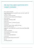 PPN 302 FINAL EXAM QUESTIONS WITH CORRECT ANSWERS