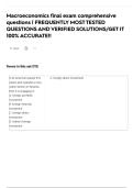 Macroeconomics final exam comprehensive questions &vert; FREQUENTLY MOST TESTED QUESTIONS AND VERIFIED SOLUTIONS&sol;GET IT 100&percnt; ACCURATE&excl;&excl;