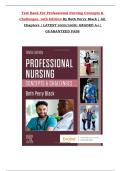 Test Bank For Professional Nursing Concepts & Challenges&comma; 10th Edition By Beth Perry Black &vert; All Chapters &vert; LATEST 2025&sol;2026&vert; GRADED A&plus;&vert; GUARANTEED PASS
