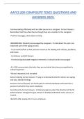 AAFCS 200 COMPOSITE TEXES QUESTIONS AND ANSWERS 2025&period;