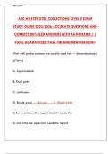 ABC Wastewater Collections Level 2 Exam Study Guide 2025 &vert; Practice Test
