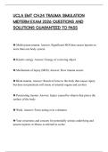 UCLA EMT CH&period;24 TRAUMA SIMULATION MIDTERM EXAM 2026 QUESTIONS AND SOLUTIONS GUARANTEED TO PASS