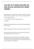 UCLA EMT CH&period;24 TRAUMA EXAM PREP TEST BANK 2026 FULL QUESTIONS WITH VERIFIED ANSWERS
