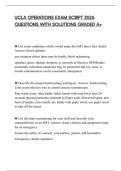 UCLA OPERATIONS EXAM SCRIPT 2026 QUESTIONS WITH SOLUTIONS GRADED A&plus;