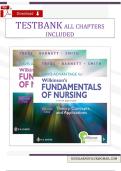 Test Bank for Davis Advantage for Wilkinson&rsquo;s Fundamentals of Nursing &lpar;2-Volume Set&rpar; &ndash; Theory